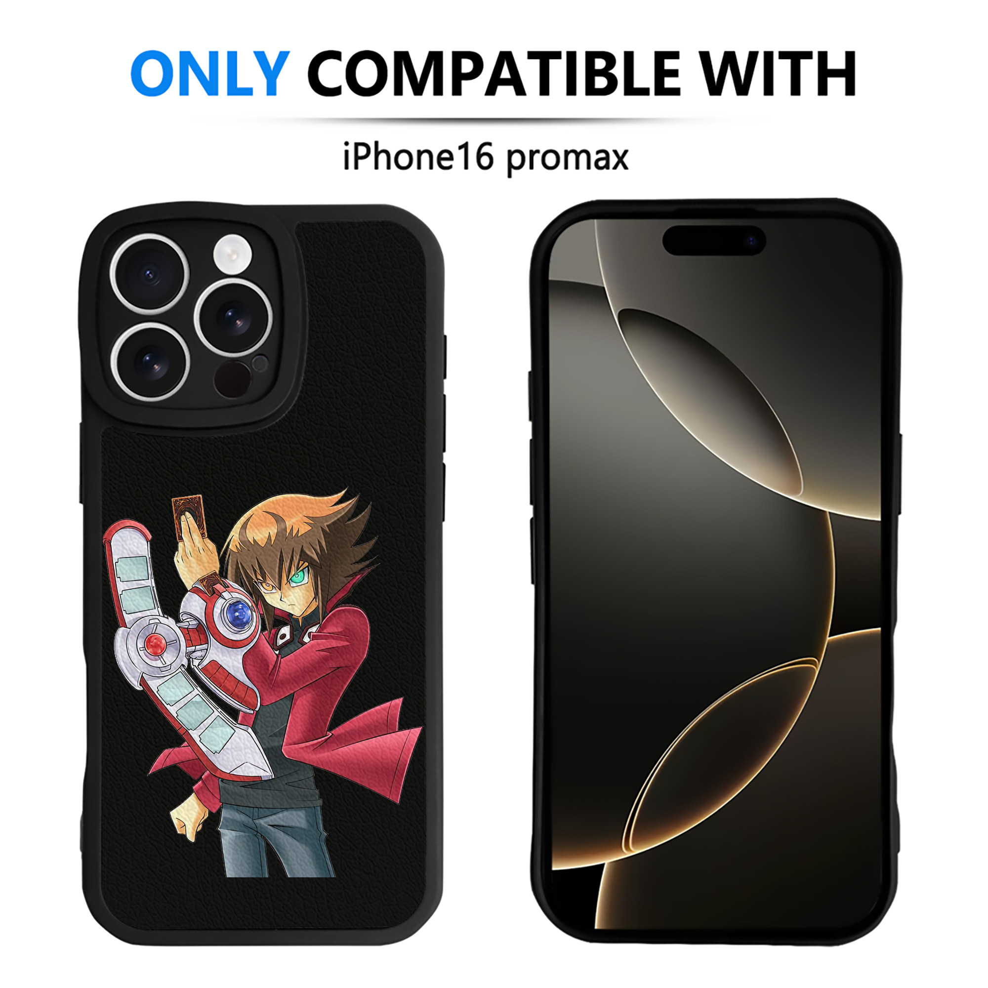遊☆戯☆王 Yu-Gi-Oh! 【iPhone 16シリーズ対応】シリコンスマホケース（レザー調） 材質：シリコン